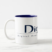 DigiPro_Logo_Tasse Zweifarbige Tasse (Links)