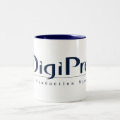 DigiPro_Logo_Tasse Zweifarbige Tasse (Mittel)
