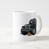 DigiRods Rat Rod Racer Black 4x4 Off Road Vehicle Jumbo-Tasse (Vorderseite Rechts)