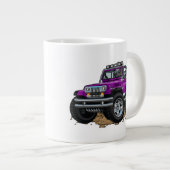 DigiRods Rat Rod Racer Lila 4x4 Off Road Vehicle Jumbo-Tasse (Vorderseite Rechts)