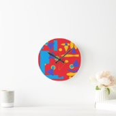 Digisketch 24-A Runde Wanduhr (Zuhause)