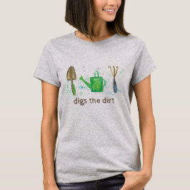 Digit die dunklen Gartenwerkzeuge T-Shirt