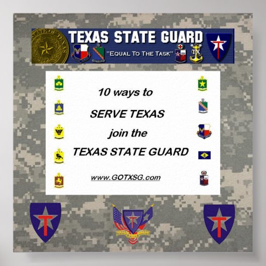 digital, 10 Wege zu TXSG, TXSG License plt voll... Poster (Vorne)