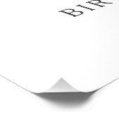 DIGITAL 70. Geburtstag Pumpkin Blume Willkommen Poster (Ecke)