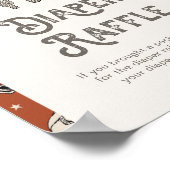 Digital 8 x 10 Western Diaper Raffle Sign Poster (Ecke)