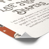 Digital 8x10 Western Späte Night Diapers signieren Poster (Ecke)