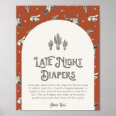 Digital 8x10 Western Späte Night Diapers signieren Poster (Vorne)