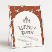 Digital 8x10 Western Späte Night Diapers signieren Poster