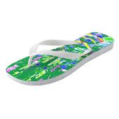 Digital abstract art we call it chaos High-Top  Badesandalen (Schrägansicht)