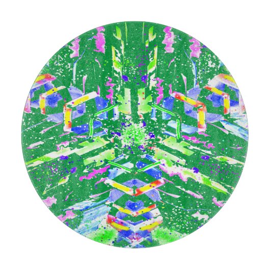 Digital abstract art we call it chaos schneidebrett (Vorderseite)