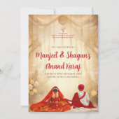 Digital Anand Karaj lädt Sikh zu Einladungen ein (Vorderseite)