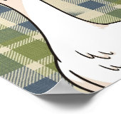 Digital and Physical Print with Cute Duck  Poster (Ecke)