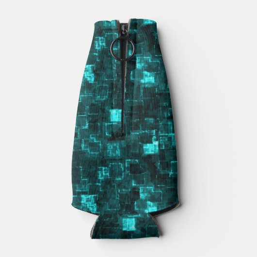 Digital Aqua Glimmer Tiles Flaschenkühler (Rückseite)