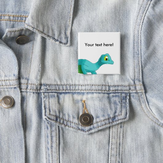 Digital Aquarell Winged Gecko-Tier Button (Beispiel)