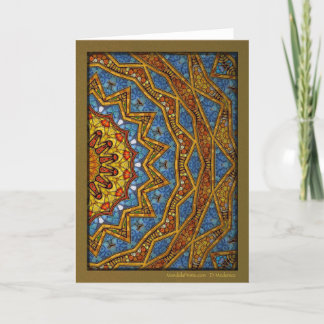 Digital Arizona Mandala Feiertagskarte