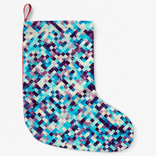 Digital art abstract pattern. Abstract geometric i Kleiner Weihnachtsstrumpf (Vorderseite)