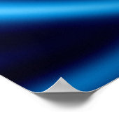 Digital Art - Blue Sine Waves Poster (Ecke)