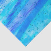 Digital Art Blue und Lila Waves Abstrakt Seidenpapier (Detail)