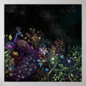 Digital Art Design von Dark Peacock 9 Poster (Vorne)