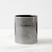 Digital Art Friesian Horse Zweifarbige Tasse (Mittel)