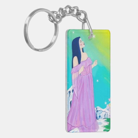 Digital Art Keychain Schlüsselanhänger (Vorderseite links)