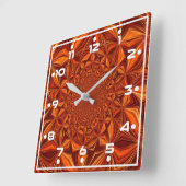 Digital Art Pattern-28503 Quadratische Wanduhr (Winkel)