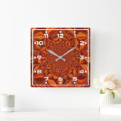 Digital Art Pattern-28503 Quadratische Wanduhr (Zuhause)