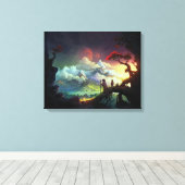 Digital Art Premium Wrapped Canvas (Gloss) Leinwanddruck (Insitu (Holzboden))