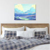 Digital Art Premium Wrapped Canvas (Gloss) Leinwanddruck (Insitu (Schlafzimmer))