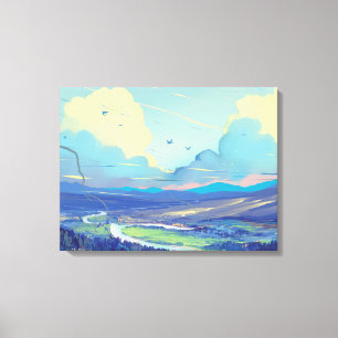 Digital Art Premium Wrapped Canvas (Gloss) Leinwanddruck
