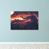 Digital Art Premium Wrapped Canvas (Gloss) Leinwanddruck (Insitu (Holzboden))