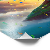 Digital Art Tree of Life Fotodruck (Ecke)