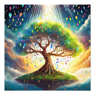 Digital Art Tree of Life Fotodruck