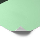 Digital Art Türkis Beach Seascape Poster (Ecke)