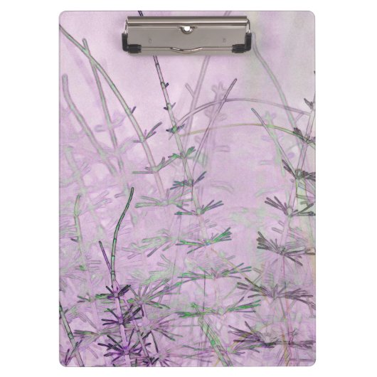 Digital Art Wild Horsetail Zwischenablage Klemmbrett (Vorderseite)