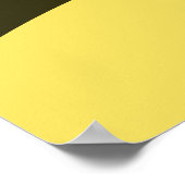 Digital Art Yellow Beach Seascape Poster (Ecke)