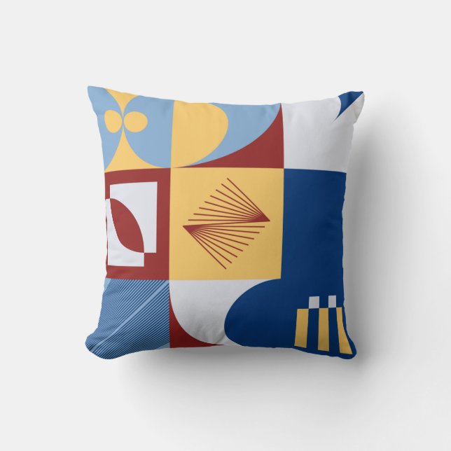 Digital artwork graphic design of simple pattern m kissen (Vorderseite)