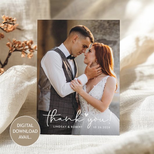 [Digital Avail.] Liebe Herzenshochzeit Dankeschön- Einladung