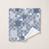 Digital Avio Pixel Little Squares Badhandtuch Set (Waschlappen)