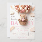 Digital Baby Girl Shower Invitation Template, Edit Einladung (Vorderseite)