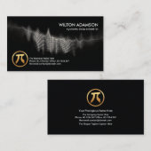 Digital Binary Codes Wave Data Scientist Visitenkarte (Vorne/Hinten)