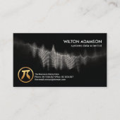 Digital Binary Codes Wave Data Scientist Visitenkarte (Vorderseite)