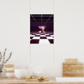 Digital Birth [synthwave aesthetics] Poster (Küche)