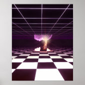 Digital Birth [synthwave aesthetics] Poster (Vorne)