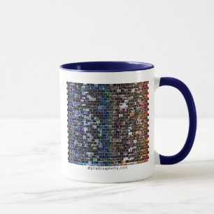 Digital-Blasphemie-Spektrum-Mosaik Tasse