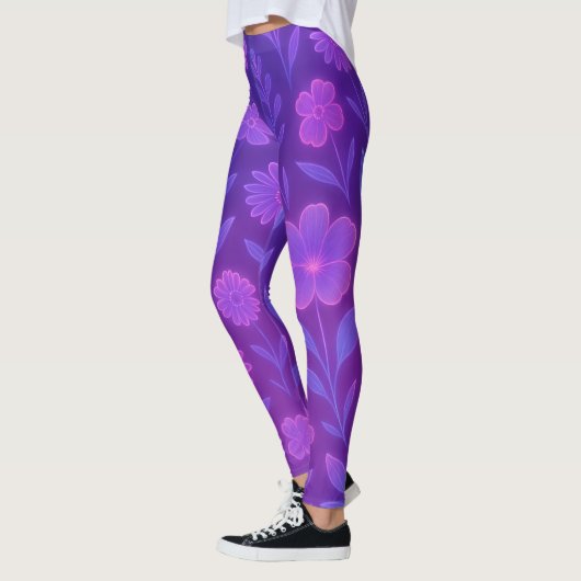 Digital Bloom Future Pattern | Futuristisches Flor Leggings (Links)