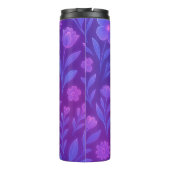 Digital Bloom Future Pattern | Futuristisches Flor Thermosbecher (Rückseite)