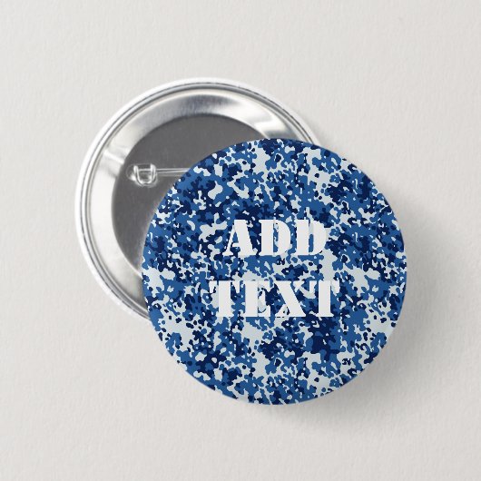Digital Blue Military Pattern Button (Vorne & Hinten)