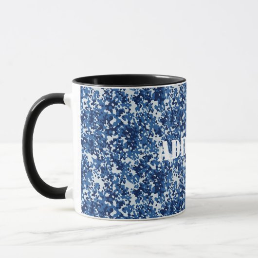 Digital Blue Military Pattern Tasse (Links)
