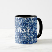 Digital Blue Military Pattern Tasse (VorderseiteRechts)